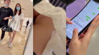 地铁站一路跟踪抄底不穿内裤的短裙美女多毛的小黑鲍尽情的展示