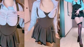 【顶级颜值女模】，极品女神【candy糖糖】最新大尺度，黑丝高跟女公关，全裸露三点，极致诱惑 (3)