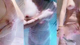 重磅✨秀人网 candy糖糖✨高价作品 大尺度三点全漏 鲍鱼冲洗3