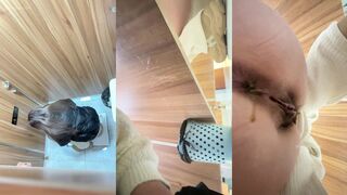 抄底穿羽绒服的刚毕业入职的22岁财务的小逼，看起来有点黑黑的阴唇，已经不是少女了，但是有个大蜜桃臀