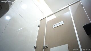 【精品厕拍】坑神躲藏女厕，连续偸拍超多小姐姐方便，拍脸又拍逼，形态各异，看点十足 (1)