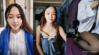 极品大学校花【身高176小学妹】课堂上趁同学玩手机，让闺蜜掩护偷偷漏咪咪，回宿舍拉上蚊帐脱光，年轻粉嫩的鲍鱼菊花乳房