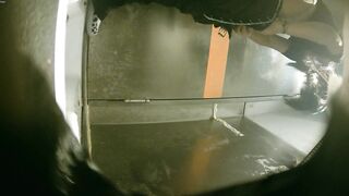 二月新流出夜场KTV女厕全景后拍❤️小姐尿尿两个性感吊带 丝袜高跟美女的大屁股