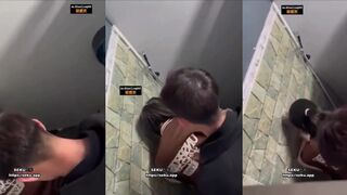 同学聚会 你俩可倒好在厕所就干上了 在厕所做爱还被偷拍了