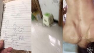 沙发上爆操内射老娘，还差点被邻居发现